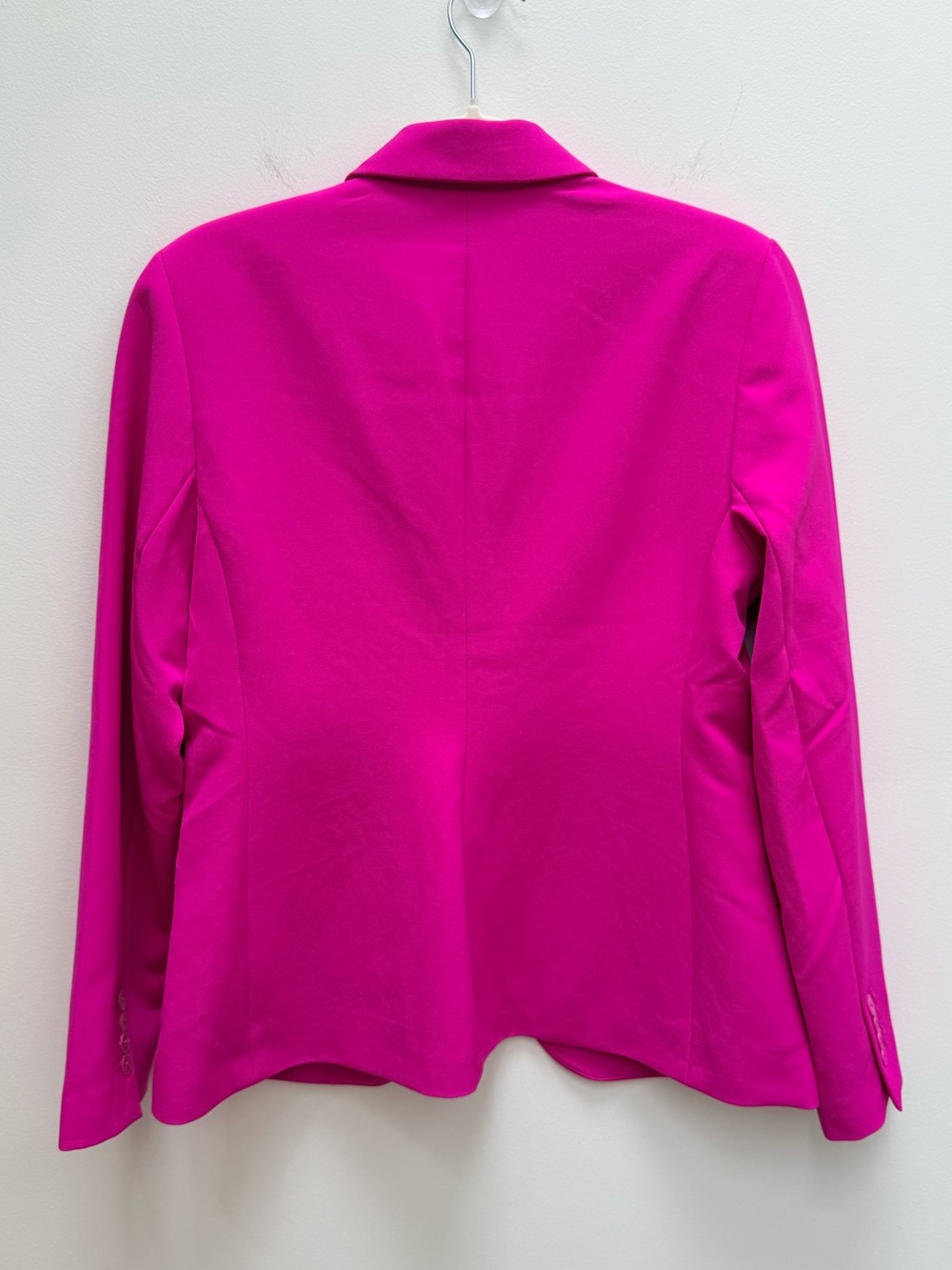 Women’s Express Editor Fitted/Tailored One Button Hot Pink Blazer - Picture 5 of 9